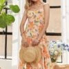 ADORA Smocked Back Floral Adjustable Strap Midi Dress -Little Loom Store f03eeb61 0dba 4ff7 8bce 08cb763c7525 Min