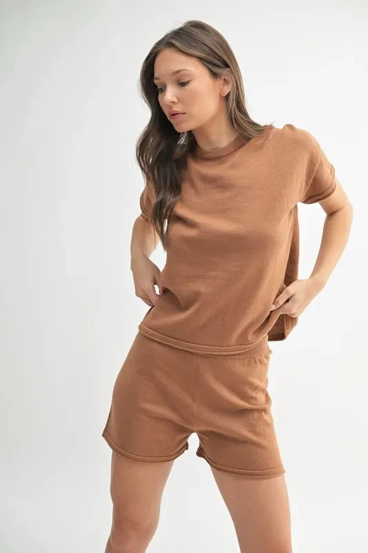 MONO B Easy Breezy Top And Shorts Sweater Set 4 MONO B Easy Breezy Top And Shorts Sweater Set - Image 2