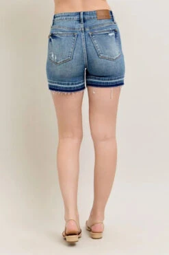 Judy Blue Mr Tummy Control Vintage Wash Release Hem Shorts -Little Loom Store f3b19d6ab33c4f87aae43dc663d6d355 Max Origin