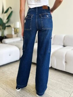 Judy Blue Full Size High Waist Straight Cargo Jeans -Little Loom Store f3b513ee 7625 478b adde b1201ff99916 Max