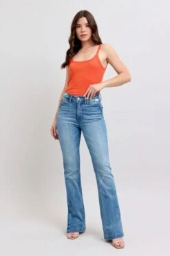 Judy Blue HW Tummy Control Vintage Wash Side Slit Slim Boot Jeans -Little Loom Store f4189cdc 47de 434e 8494 ed5ece5615fe Min