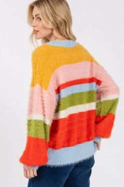 SAGE + FIG Color Block Round Neck Dropped Shoulder Sweater -Little Loom Store f44132b7 eec8 40f9 949b db24e1d7a359 Max