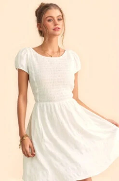 Davi & Dani Crossed Back Short Sleeve Dress With Pockets -Little Loom Store f445ed9987fe4c23a8906c6e4e183a95 Max Origin