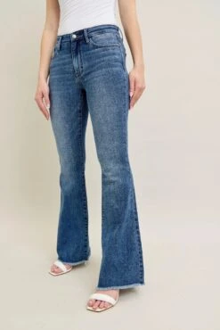 Judy Blue Full Size Mr Vintage Wash Flare Jeans W/ Destroy And Fray Hem Plus Size -Little Loom Store f7cc0a4f8b2d499ea17cfe1115c1bafa Max Origin