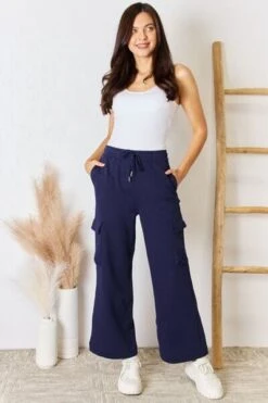 RISEN Drawstring Relaxed Cargo Wide Leg Pants -Little Loom Store f94600c4 483c 4b4c bbed 0d042ea10ed0 Min