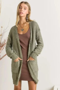 ADORA Comfy Fuzzy Sweater Cardigan -Little Loom Store faebbb8968e54a30971d4d33ddd7868f Max Origin