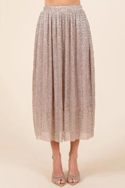 Mittoshop Metallic Glitter Speckle Print Elastic Midi Skirt -Little Loom Store fbb3a638 261d 4819 a332 838cb0a08725 Max Origin