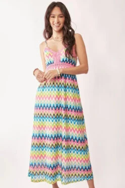 Davi & Dani Multi Color Crochet Lace Midi Dress -Little Loom Store fbb97eb3a328497db430d7e2c7fd1ba4 Max Origin