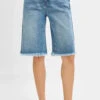 RISEN Tummy Control Mid Rise Fit Bermuda Denim Shorts 2 RISEN Tummy Control Mid Rise Fit Bermuda Denim Shorts -Little Loom Store fbea3e5f085647d4ac4c44b390bf6404 Max Origin