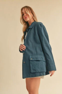 Aemi + Co Seam Detail Button Up Jacket With Pockets -Little Loom Store fc27e9d1 4c30 4d0b b274 36ddc6d6f327 Max