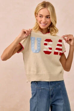 BiBi USA Patchwork Sweater Vest Top With Contrast Detail 16 BiBi USA Patchwork Sweater Vest Top With Contrast Detail -Little Loom Store fd964c6602b448cf91b17036b54621d7 Max Origin