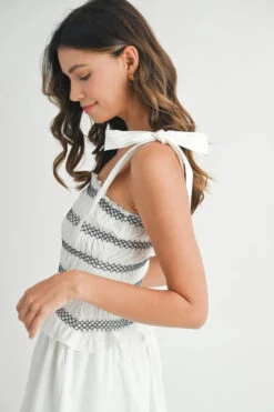 MABLE Smocked Bodice Bubble Midi Dress -Little Loom Store fdf49022af7040f9b66e03af7baf2140 Max Origin