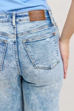 Judy Blue Full Size Hw Mineral Wash Destroy 90's Straight Jeans Plus Size -Little Loom Store fe8f56b42d784266b1df8948c5788cd3 Max Origin